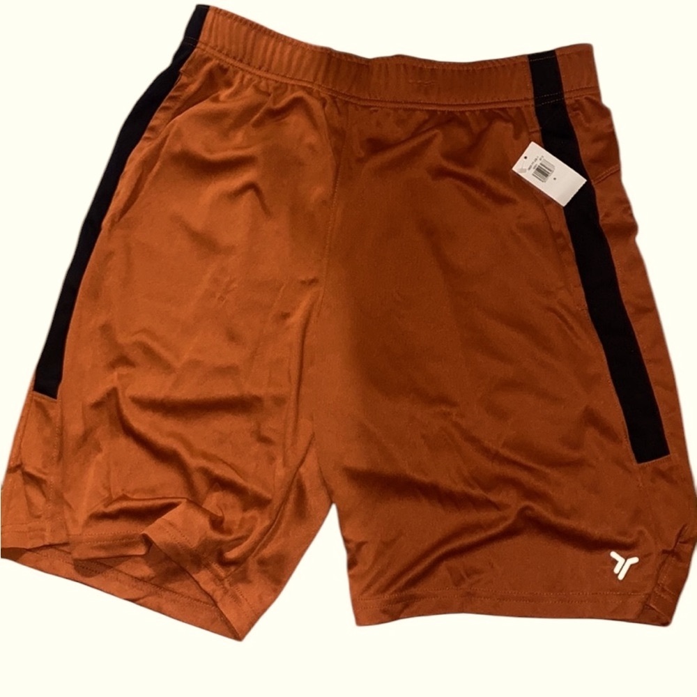 Old Navy Men’s Athletic Shorts Rust & Black Size M